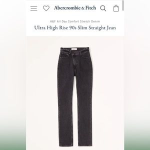 Abercrombie 90s Straight Ultra High Rise